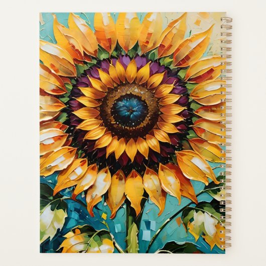 Zonnebloem. Whimsical Zonnebloem, Herfst, Herfst Planner (Achterkant)