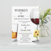 Zonnebloem whisky en wijn voordat ik ga douchen kaart (Staand voorkant)