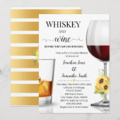 Zonnebloem whisky en wijn voordat ik ga douchen kaart (Voorkant / Achterkant)