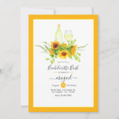 Zonnebloem Wijn Bachelorette Extravaganza Kaart (Voorkant)