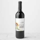 Zonnebloem Wijn Label  Wijn Etiket (Voorkant)