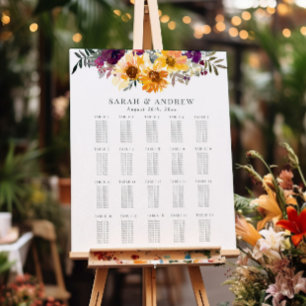 Zonnebloem Wildbloem Bloemen Bruiloft Zitkaarten Poster
