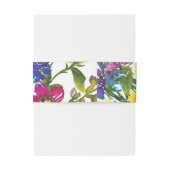 Zonnebloem | Wilde bloemen | Summer Rustic Wedding Uitnodigingen Wikkel (Achterkant Voorbeeld)