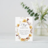 Zonnebloem Wildflower Modern Vrijgezellenfeest Res Informatiekaartje (Staand voorkant)