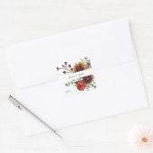 Zonnebloem & Wildflowers Bloemen Vierkante Sticker (Envelop)