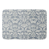 Zonnebloem William Morris Floral Blauw Wit Badmat (Voorkant)