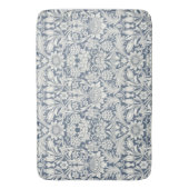 Zonnebloem William Morris Floral Blauw Wit Badmat (Voorkant Verticaal)