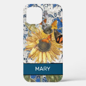 ZONNEBLOEM WILLIAM MORRIS iPhone 12 HOESJE DIY NAA (Achterkant)