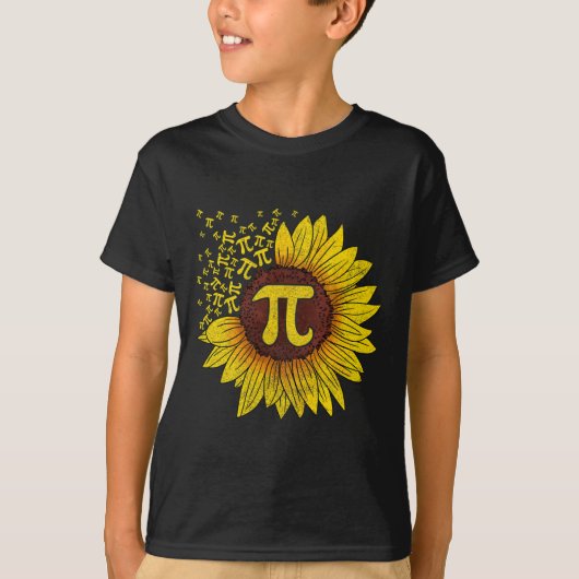 Zonnebloem Wiskunde Nerd Teacher Shirt (Voorkant)