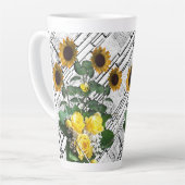 Zonnebloem Witte Brick Latte Mok (Linkerhoek)