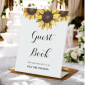 Zonnebloem Woestijngebak Pedestal Sign Reclamebord Met Voetstuk