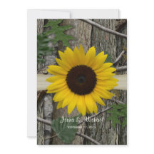 Zonnebloem Woodland Camo Bruiloft