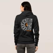 Zonnebloem/Woorden CRPS Hoodie (Achterkant volledig)