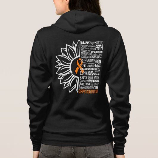 Zonnebloem/Woorden CRPS Hoodie (Achterkant)