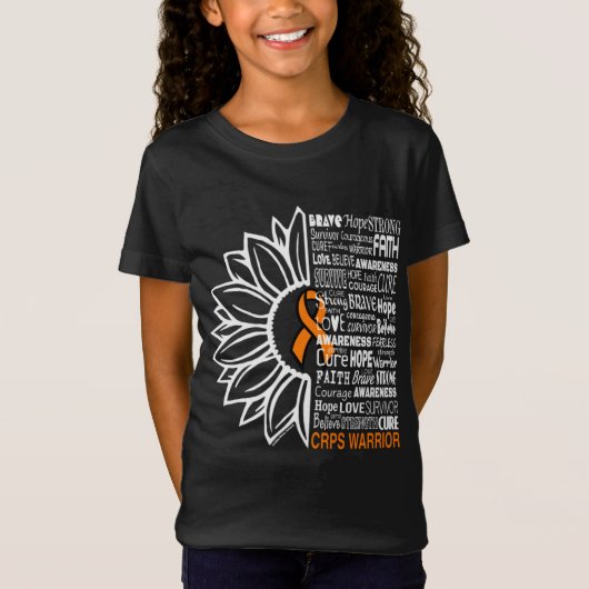Zonnebloem/Woorden CRPS T-shirt (Voorkant)