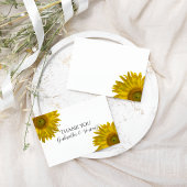 Zonnebloem Wortel Dank je wel Notitiekaartje