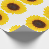 Zonnebloem wrapping film cadeaupapier (Hoek)