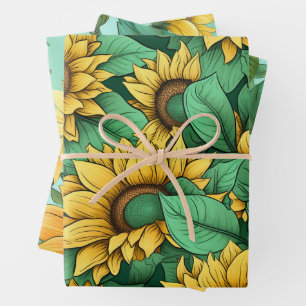 Zonnebloem Wrapping Paper Sheets