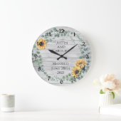 Zonnebloem Wreatding Wedding Keepomwille Large Clo Grote Klok (Huis)