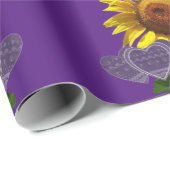 Zonnebloem Zacht Rood Gehartenpapier voor het oppa Cadeaupapier (Rol Hoek)