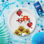 Zonnebloem Zachte Borden van pompoenpapier Papieren Bordje (Feest)