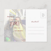 Zonnebloem... zal jij mijn Bridesmaid uitnodiging  (Achterkant)