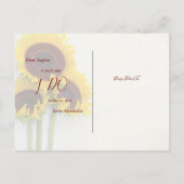 Zonnebloem... zal jij mijn Bridesmaid uitnodiging (Achterkant)