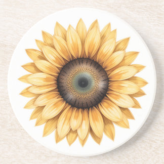 Zonnebloem Zandsteen Onderzetter