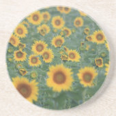 Zonnebloem Zandsteen Onderzetter (Voorkant)