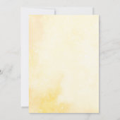 Zonnebloem Ze is van het Vrijgezellenfeest van de  Kaart (Achterkant)