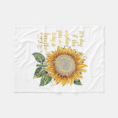 Zonnebloem Zelfmoord Bewustzijn  Fleece Deken (Voorkant (Horizontaal))