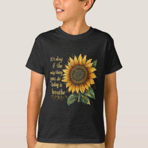 Zonnebloem Zelfmoord Bewustzijn  T-shirt