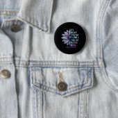 Zonnebloem Zelfmoordpreventie Bewustmakingsbekendh Ronde Button 5,7 Cm (In situ)