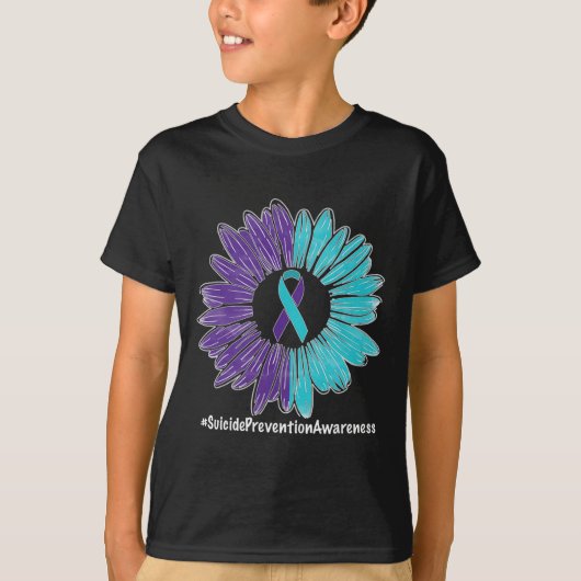Zonnebloem Zelfmoordpreventie T-shirt (Voorkant)