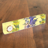 Zonnebloem Zijdesk Naambordje (Zijkant)