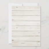 Zonnebloem zitkaart. Rustieke bruiloft houten schu Kaart (Achterkant)