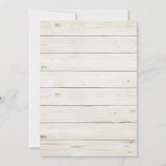 Zonnebloem zitkaart. Rustieke bruiloft houten schu Kaart (Achterkant)