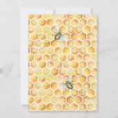 Zonnebloem zoet als kan zijn Baby shower uitnodigi Kaart (Achterkant)