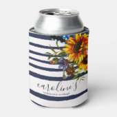 Zonnebloem Zomer Boho Bachelorette Party Coozie (Blikje Voorkant)