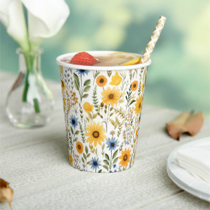 Zonnebloem Zomer Party Paper Cups Papieren Bekers
