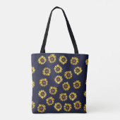 Zonnebloem zomer zon tote bag (Achterkant)