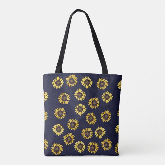 Zonnebloem zomer zon tote bag (Achterkant)