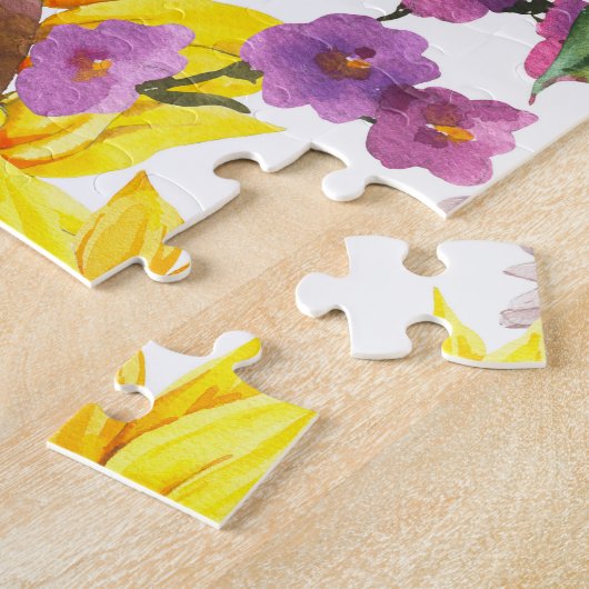 Zonnebloem : Zomergele bloei. Legpuzzel (Zijkant)