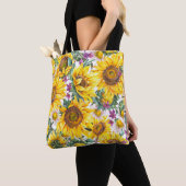 Zonnebloem : Zomergele bloei. Tote Bag (Dichtbij)