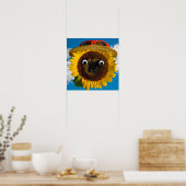 Zonnebloem Zomerpret Poster (Keuken)