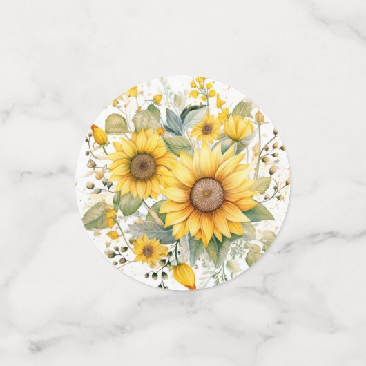 Zonnebloem Zomertafel Confetti Set (Kleine voorkant)