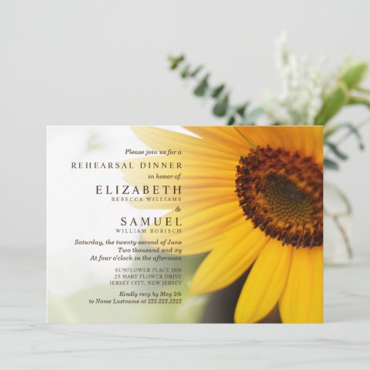 Zonnebloem Zomherrepetitie Innodigt uit Kaart (Staand voorkant)