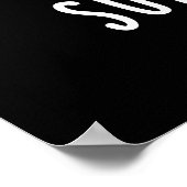 Zonnebloem Zon en ventilator donkerbruine BG Poster (Hoek)