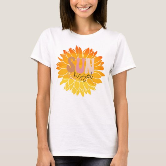 Zonnebloem Zon gekust T-shirt (Voorkant)