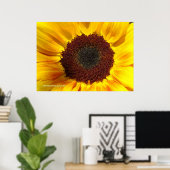 Zonnebloem zon poster (Thuiskantoor)